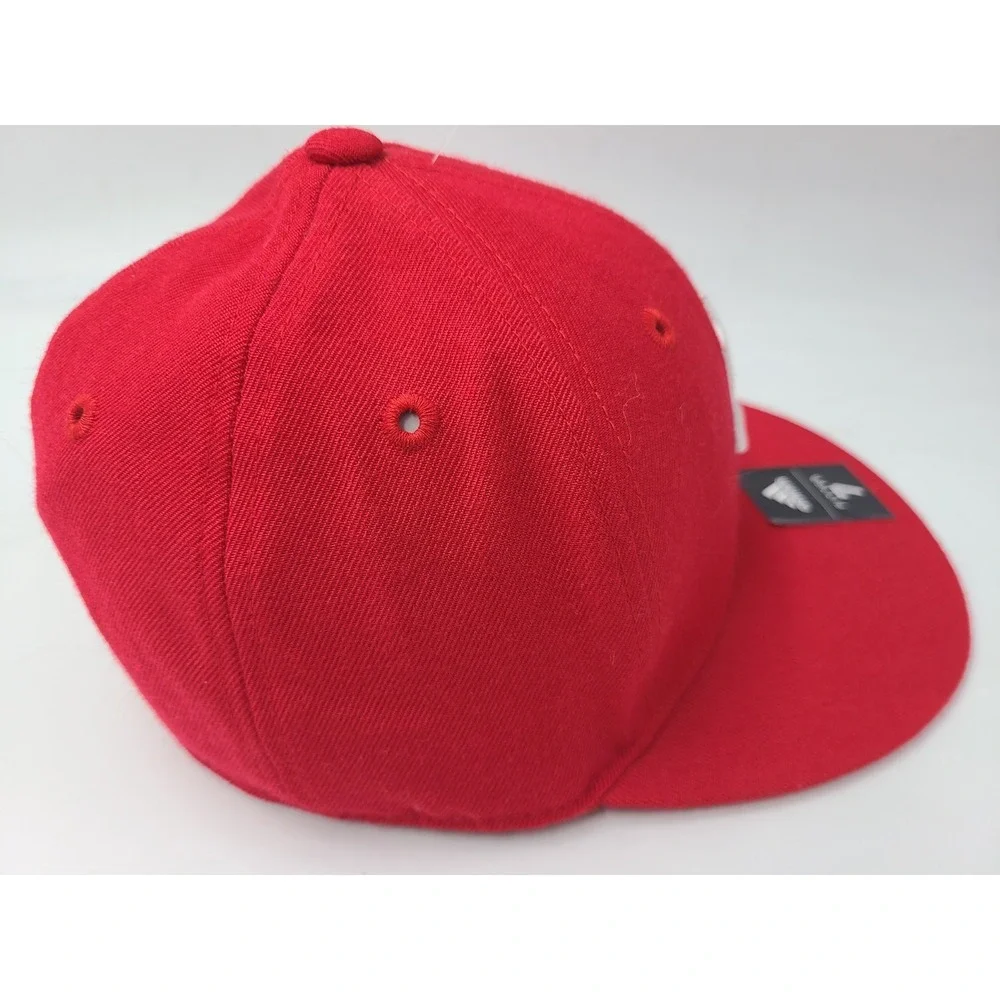 Houston Rockets‎ Adidas Fitted 7 Hat Cap Wool Men Women NBA Basketball Red White